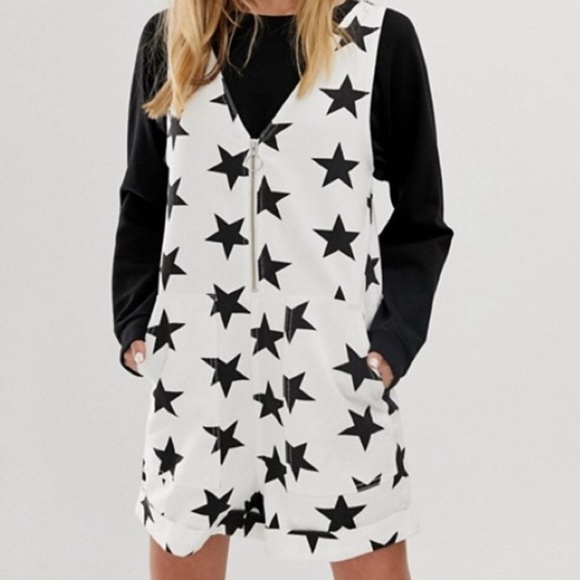 Lazy Oaf stars in your eyes denim romper size 6 - Picture 2 of 9
